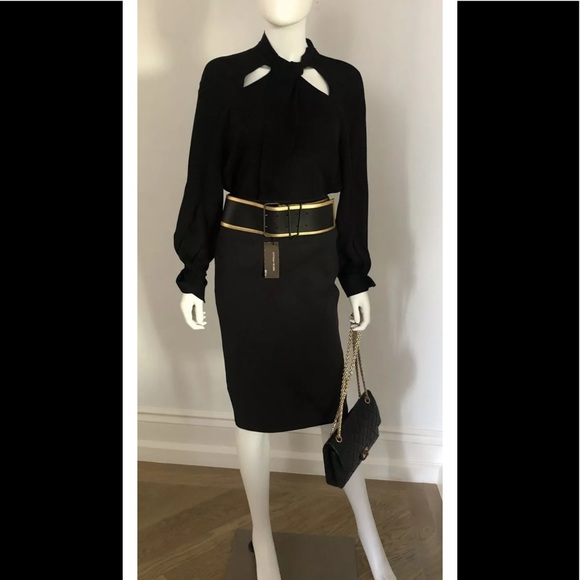 NWT REISS BLACK BLOUSE, ORIGINALLY $240 - Picture 3 of 5
